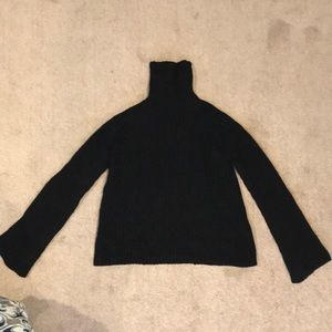 525 America Bell Sleeve Turtleneck Sweater